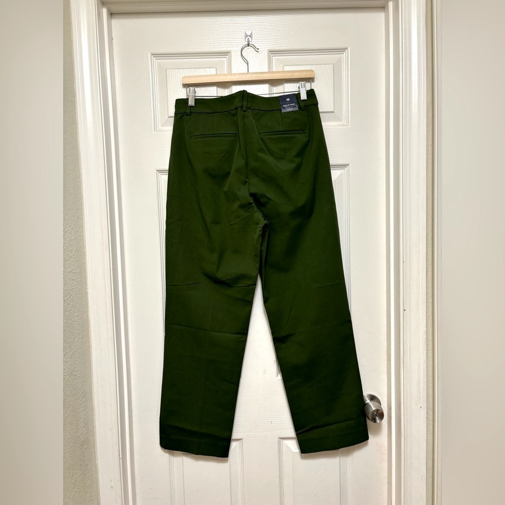 NWT J.Crew Kallie Straight Leg Pant in Green - Picture 7 of 10